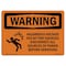 Signmission OSHA Warning Sign, 10" Height, 14" Width, Rigid Plastic, Hazardous Voltage Fed By Two, Landscape OS-WS-P-1014-L-12165 - alternate 1